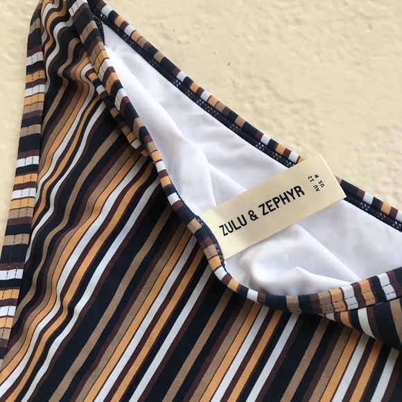 Zulu & Zephyr Stripe Bikini Bottoms - Picture 2 of 4